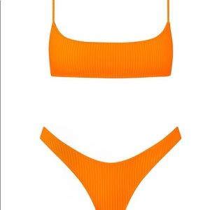 Triangl Pipa Pop Orange Bikini - top S bottom M